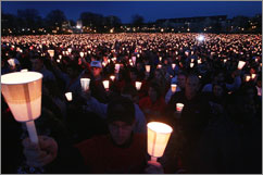Veillée pour les victimes de la Virginia Tech