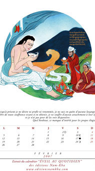 édition calendrier nam-kha bouddhisme