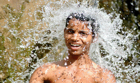 Recevoir par le crâne une douche céleste - photo Josiane Delaporte-Digard