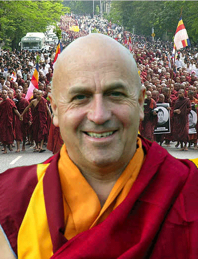 photo-montage avec Matthieu Ricard