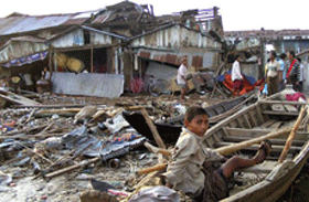 Cyclone en Birmanie
