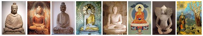 Bouddhas de différentes traditions