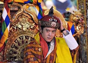 Le nouveau roi du Bhoutan, Jigme Khesar Namgyel Wangchuck, le 6 novembre 2008 à Thimphou