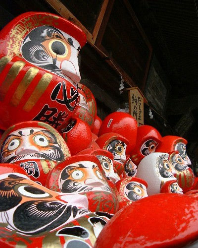 Daruma dolls at Shōrinzan Daruma-ji TempleTakasaki, Japan