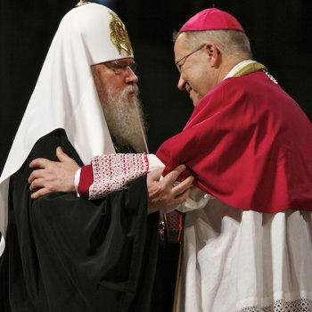 Le cardinal Vingt-Trois et le patriarche Alexis II