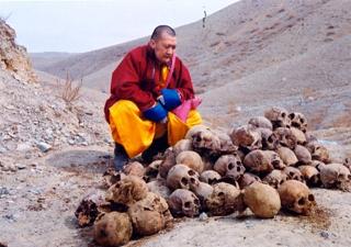 purevbat with monks skulls