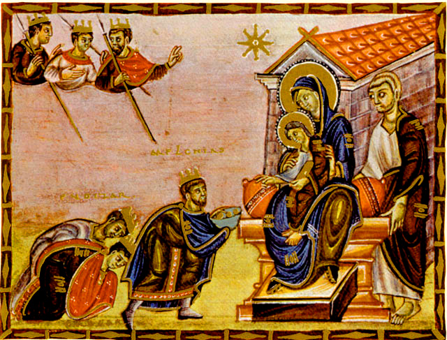 Epiphanie (évangéliaire d'Ergbert, datant de 963)