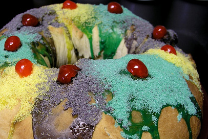 Galette de la Nouvelle OrléansKing Cake for Epiphany
