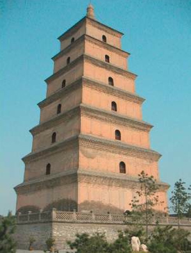 La grande pagode de l'Oie sauvage à Ch'ang-an, Chine