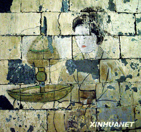 fresques datant de la dynastie des Han de l'Ouest