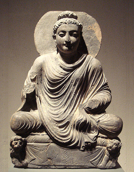 Seated Buddha, Gandhara, 2nd century CE. Seated Buddha, Gandhara, 2nd century CE.