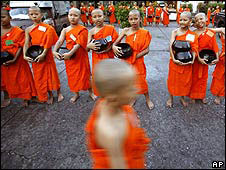 It is customary for Thai men to enter the monkhood for training at least once