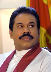 Mahinda Rajapaksa, actuel président du Sri Lanka