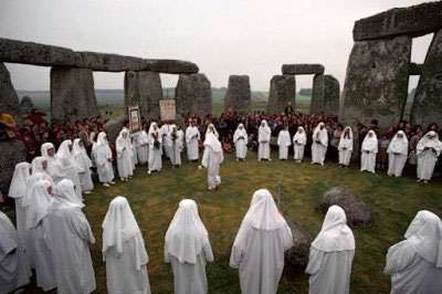 Druids at Stonehenge on the Summer Solstice Druids at Stonehenge on the Summer Solstice