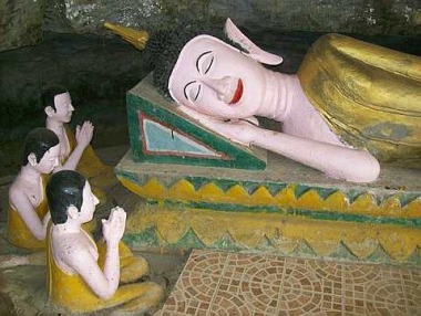 The reclining Buddha in Vang Vieng, Laos