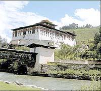 Paro Dzong, a 15th century monastery