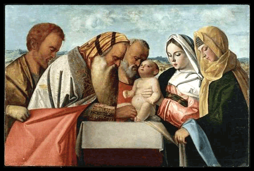 Italie : La Circoncision, Ecole de Giovanni Bellini, XVIe Siècle
