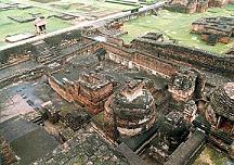 Nalanda University ruins.