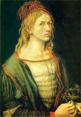 Dürer - autoportrait au chardon