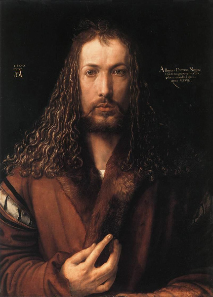 Dürer - autoportrait au col de fourrure