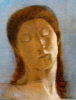 Odilon Redon, « Les yeux clos »