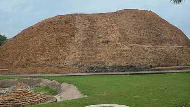 The Mahaparinirvana stupa at Kushinagar