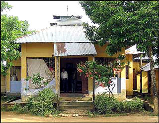 A Village Buddhist Temple in Bangladesh.