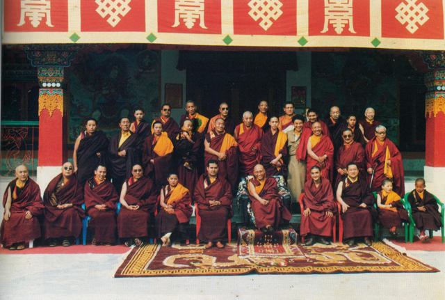 Masters of the Drukpa Lineage, taken in 1992, Darjeeling