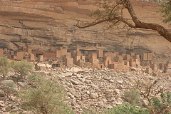 Teli, a village of the Dogon' region in Mali