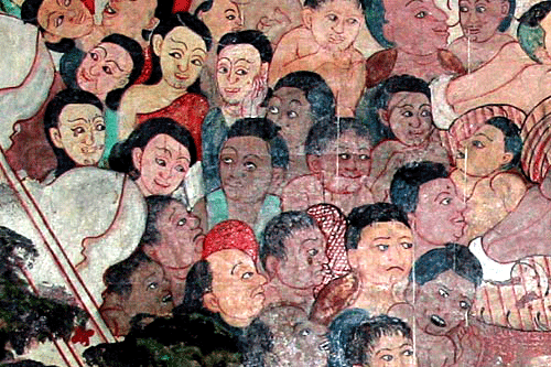 Onlookers at the Scene of the Naga Prince performing Onlookers at the Scene of the Naga Prince performing