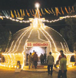 Stupa built by the 55th Army Division in Jaffna town