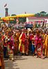Grande fête bouddhique : procession des tablettes sacrées du roi Ly Thai Tô de Bac Ninh à Hanoi