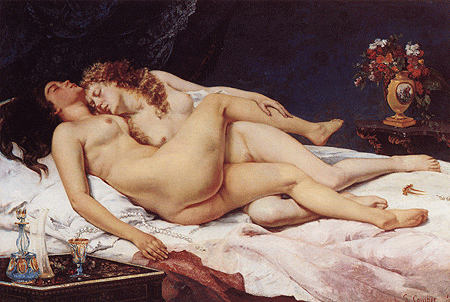 Relation lesbienne vue par Courbet Relation lesbienne vue par Courbet