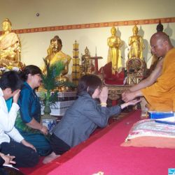 La tradition a été respectée lors de cette célébration à la pagode roubaisienne.