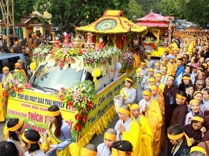 La cérémonie funèbre du bonze supérieur Thich Thanh Tu.