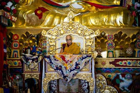 Le dalaï-lama, lors d'une cérémonie à Dharamsala, en Inde, le 4 avril dernier.
