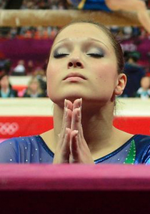 La gymnaste brésilienne Ethiene Cristina Gonser Franco