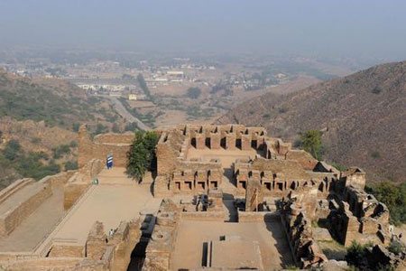 Le monastère de Takht-e-Bahi dans la province Khyber Pakhtunkhwa, dans le nord-ouest du Pakistan, le 16 novembre 2012 (Photo A. Majeed. AFP)