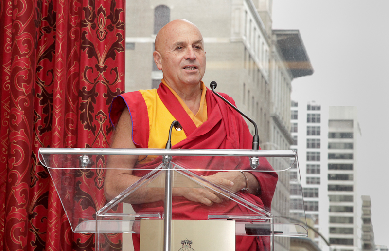 Matthieu Ricard, lors d'un événement au profit de la fondation Mathieu-Lafond, à Montréal mardi dernier.