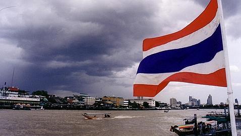 Río Chao Praya en Bangkok Río Chao Praya en Bangkok