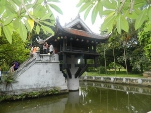 La Pagode au Pilier unique ( Chùa Môt Côt )(Source: Vietnam+).