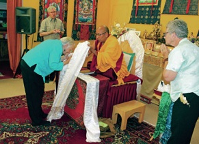 Geshe Sherab gives a teaching Sept. 4 at Thubten Norbu Ling Buddhist Center. Photos courtesy Thubten Norbu Ling Buddhist Center