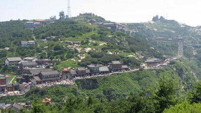 Le village au sommet du Mont Tai Shan
