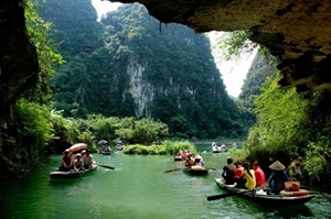 Le site d'écotourisme de Tràng An est surnommé la baie d'Ha Long terrestre. Photo : CTV