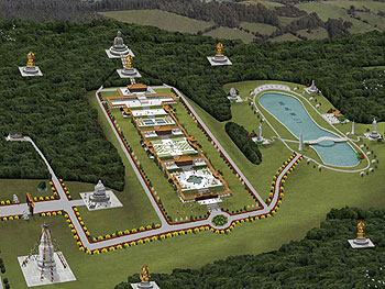 Plans are in place for the Four Sacred Buddhist Mountains temple in Ontario. A planned wind turbine farm is causing controversy because of its proximity to the retreat.