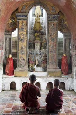 Près de 90 % des habitants du Myanmar sont bouddhistes (photo AFP).
