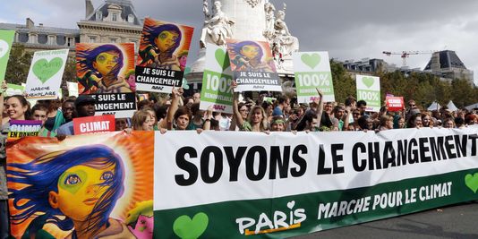 La « marche des peuples pour le climat » dimanche à Paris.