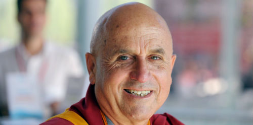 Matthieu Ricard, moine tibétain, docteur en génétique cellulaire et interprète français du dalaï-lama. (Eric Piermont / AFP)