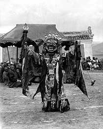 Dharmapala at the Tsam festival in Ulaan Baatar (before 1937)