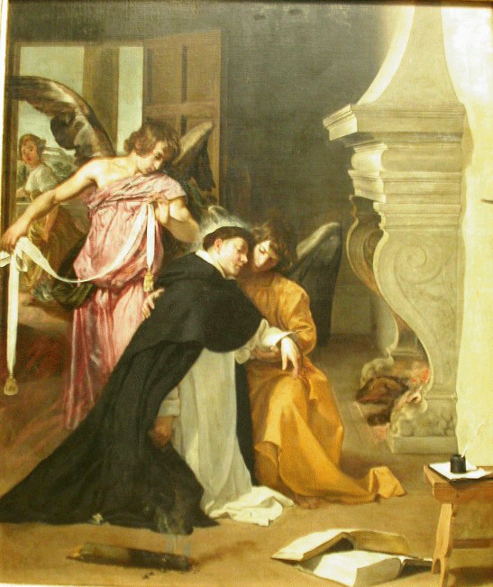 Tentation de Saint Thomas d'Aquin,par Diego Velasquez